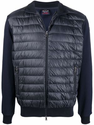 Paul & Shark quilted zip-up jacket - Blue