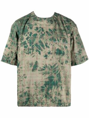 sacai patterned short-sleeved T-shirt - Green