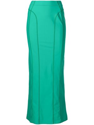 Jacquemus panelled full-length skirt - Green
