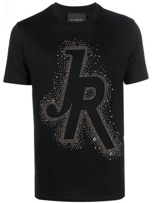 John Richmond stud-embellished logo T-shirt - Black