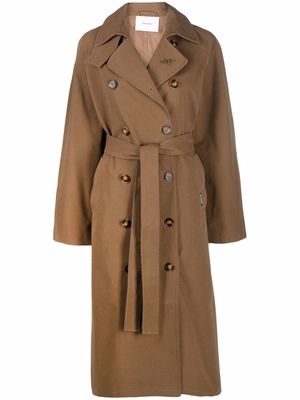 Axel Arigato double-breasted oversized trench coat - Green