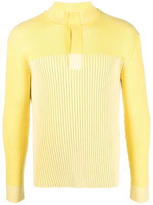 Jacquemus The Cedra ribbed-knit jumper - Yellow