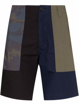 The Power for the People colour-block bermuda shorts - Black