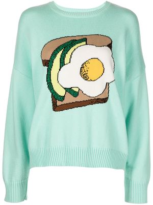Monse Avocado Toast merino-knit jumper - Blue
