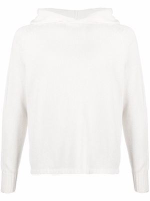 Ma'ry'ya fine knit hoodie - White