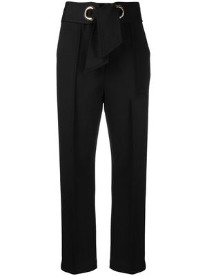 Edward Achour Paris high-waisted trousers - Black