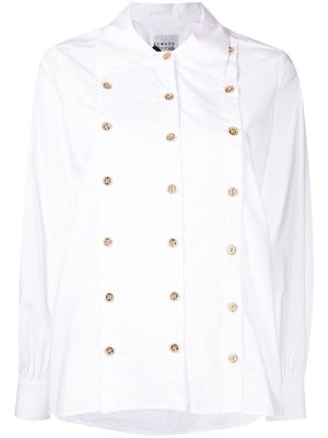 Edward Achour Paris button-detailed blouse - White
