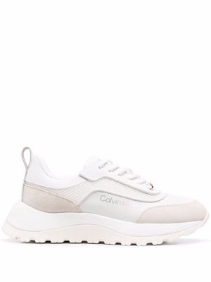 Calvin Klein panelled chunky sneakers - White