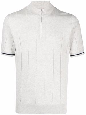 Brunello Cucinelli rib-knit short-sleeve jumper - Grey