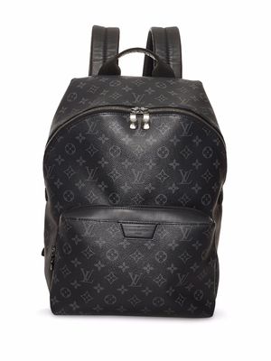 Louis Vuitton 2019 pre-owned monogram Eclipse Discovery backpack - Black
