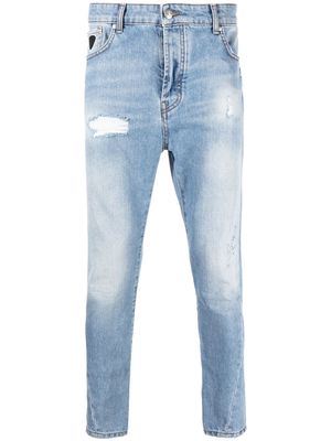 John Richmond slim-cut distressed jeans - Blue