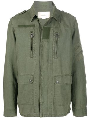 Zadig&Voltaire Kido zipped military jacket - Green