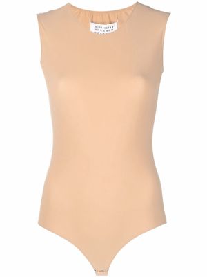 Maison Margiela sleeveless stretch bodysuit - Neutrals