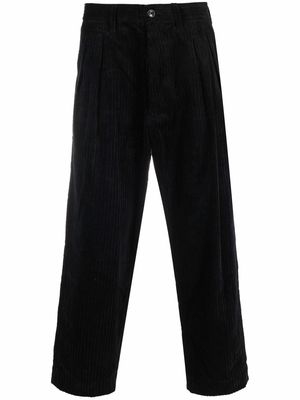 WTAPS cropped corduroy trousers - Black