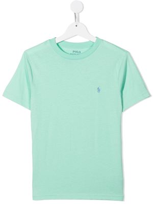 Ralph Lauren Kids logo-embroidered cotton T-shirt - Green
