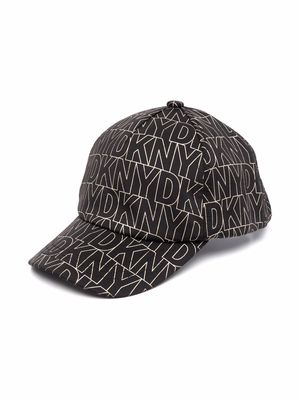 Dkny Kids all-over logo-print baseball cap - Black