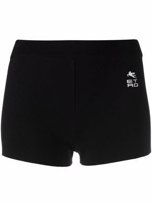 ETRO embroidered-logo shorts - Black