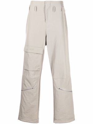 424 multi-pocket straight-leg trousers - Grey