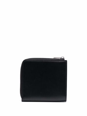 Jil Sander zip-up leather wallet - Black