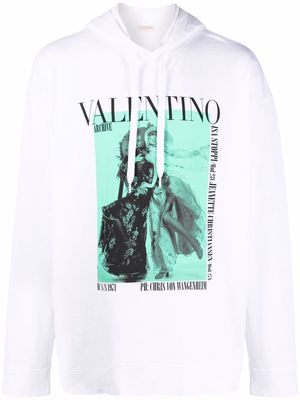 Valentino Archive 1971 graphic-print hoodie - White