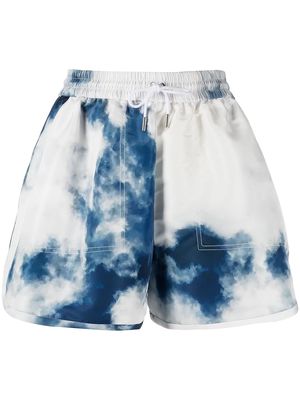 Alexander McQueen Blue Sky-print shorts