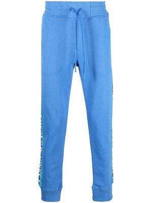 Versace Jeans Couture logo-trimmed joggers - Blue