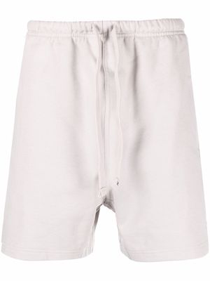 adidas drawstring-waist cotton track shorts - Grey