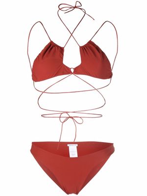 Amazuìn Emy halterneck bikini - Red