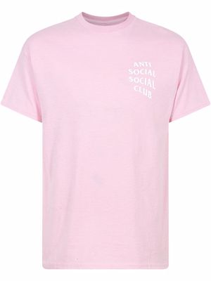 Anti Social Social Club logo-print T-shirt - Pink