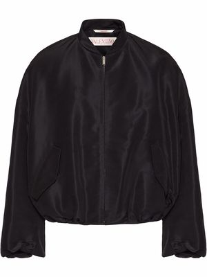 Valentino balloon sleeves bomber jacket - Black