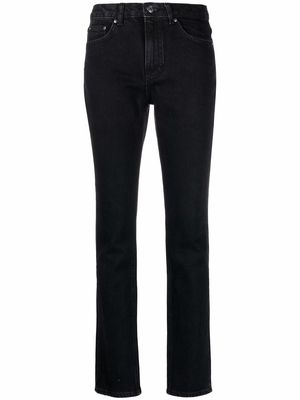 12 STOREEZ mid-rise slim-fit jeans - Black