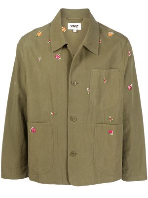 YMC Labour Chore embroidered jacket - Green