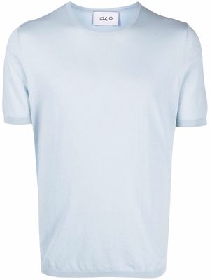 D4.0 fine knit T-shirt - Blue