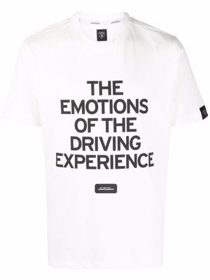 Automobili Lamborghini slogan-print short-sleeved T-shirt - White