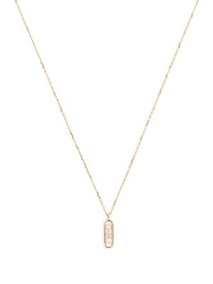 Ruifier 18kt yellow gold Morning Dew Dawn pearl and diamond necklace
