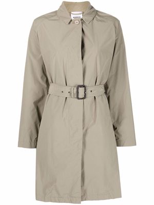 ASPESI notched-collar tie-waist trench coat - Neutrals