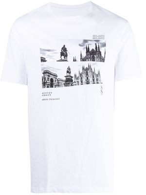 Armani Exchange Milano graphic-print T-shirt - White