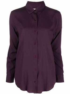 PAULA long-sleeve silk shirt - Purple