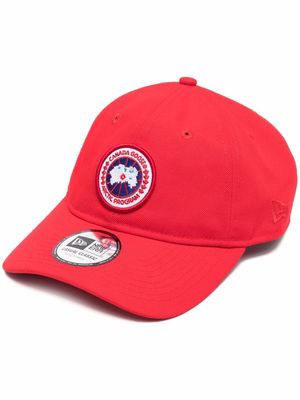 Canada Goose logo-patch baseball cap - Red