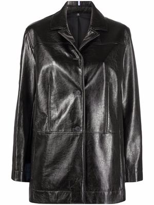 MCQ faux-leather coat - Black