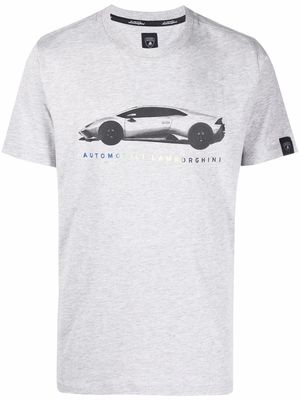 Automobili Lamborghini car-print short-sleeve T-shirt - Grey