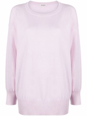 There Was One loose neck cashmere jumper - Purple