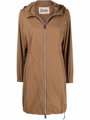 Herno hooded parka coat - Brown