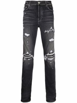 AMIRI MX1 distressed skinny jeans - Grey