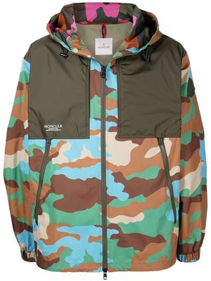 Moncler Kounde camouflage windbreaker jacket - Green