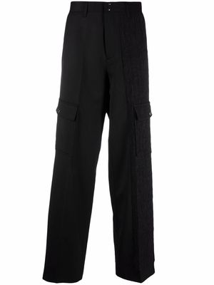 Andersson Bell jacquard cargo trousers - Black