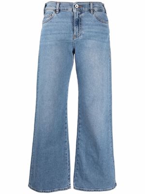 Emporio Armani cropped-leg denim jeans - Blue