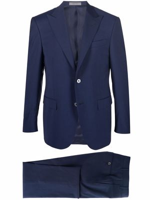 Corneliani single-breasted tailored suit - Blue