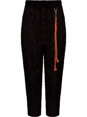 Song For The Mute Lounge tapered trousers - Black