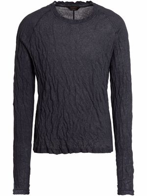 Ermenegildo Zegna long-sleeve knitted jumper - Black